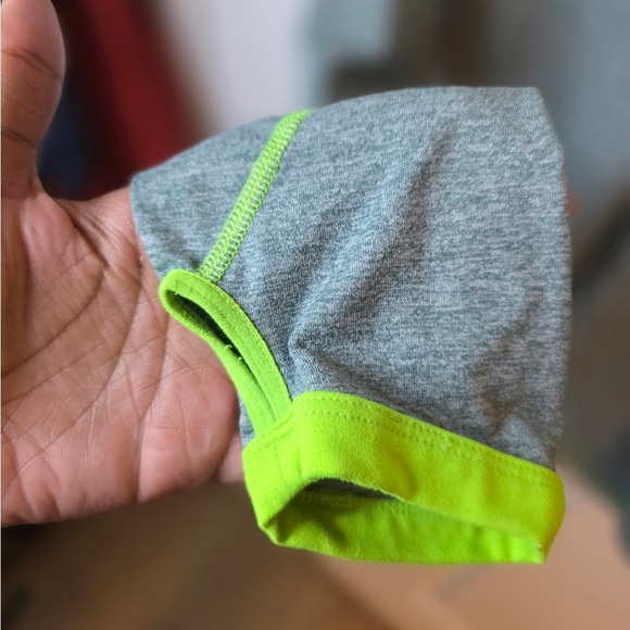 Nike Activewear Shirt Womens Medium Green Running DriFit Long Sleeve Quarter Zip - Picture 5 of 7